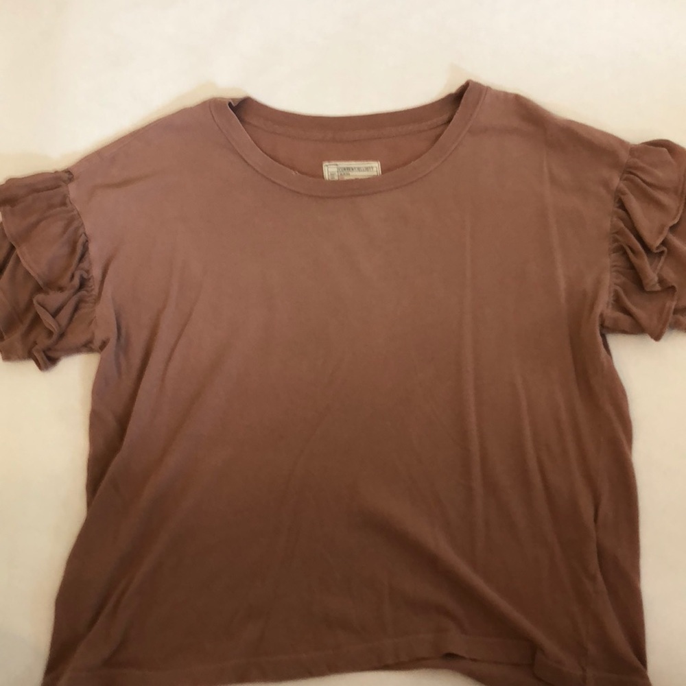 Current Elliot Pink T-shirt cute sleeves